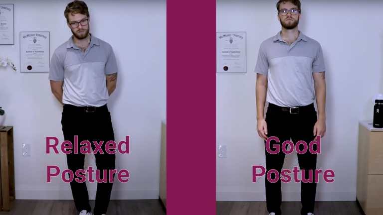 Relaxed vs Good posture