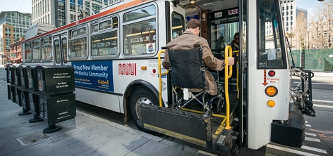 wheelchair going on bus - Disability Documentary