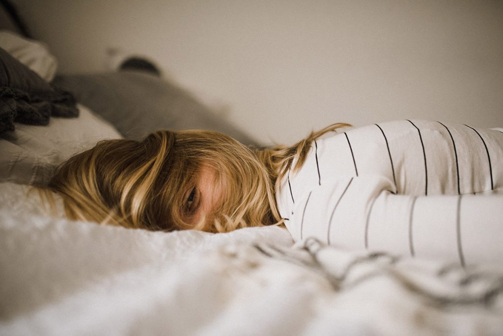 Woman with Disability on Bed