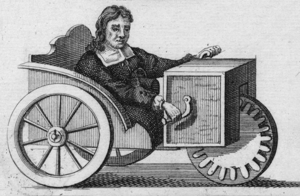 Wheelchair from c. 1730