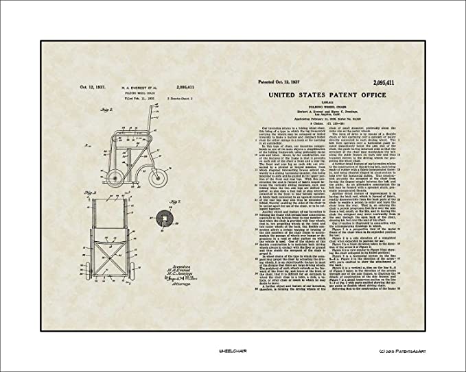 History first folding wheelchair