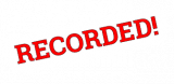 recorded slanted with background and thin outline